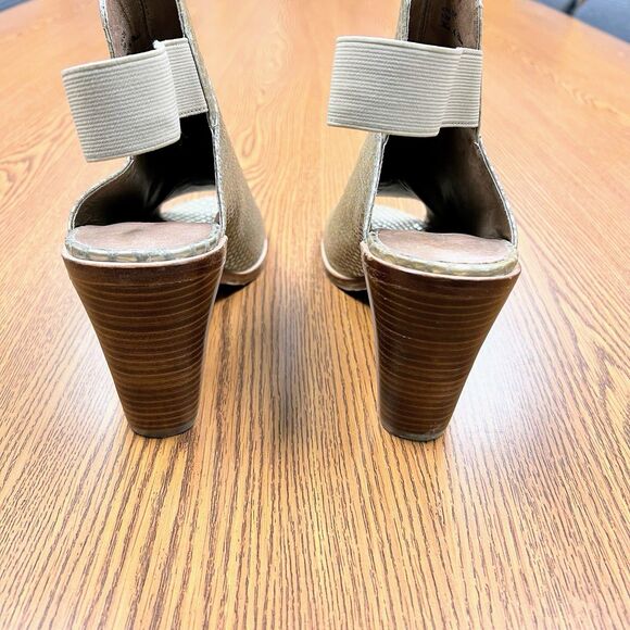 Donald J Pliner Khloe Slingback Booties Clogs‎ Shoes Size 10M High platform Gold - Picture 7 of 11